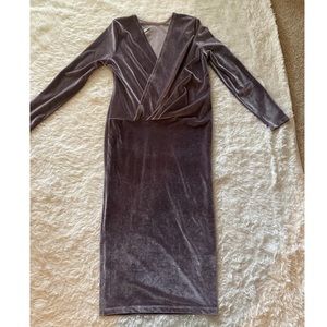Champagne Velvet ASOS Dress